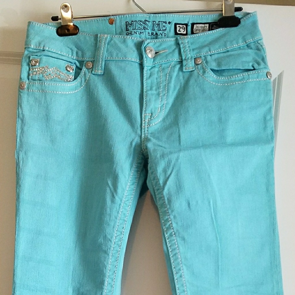 Miss Me cuffed skinny jeans